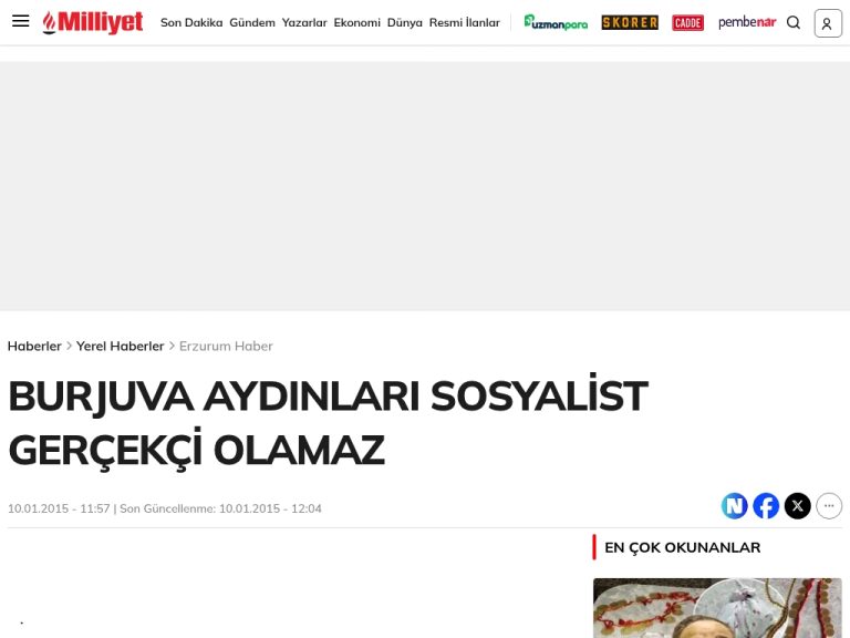 BURJUVA AYDINLARI SOSYALİST GERÇEKÇİ OLAMAZ